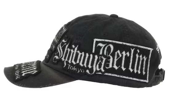 Supreme City Patches 6-Panel Hat Black