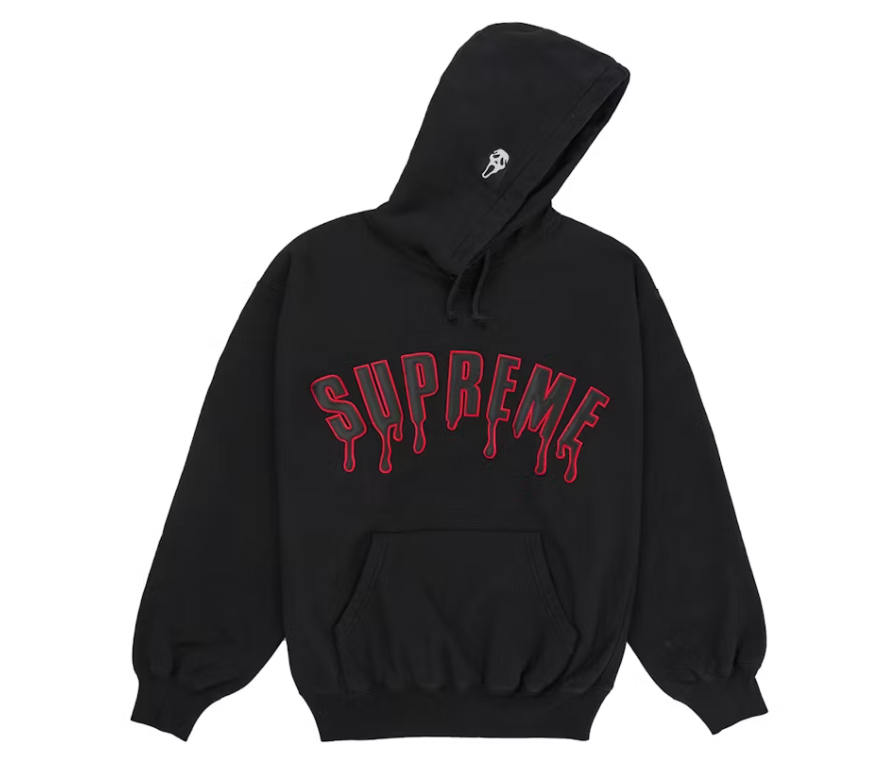 Supreme Ghostface Arc Hooded Sweatshirt Black