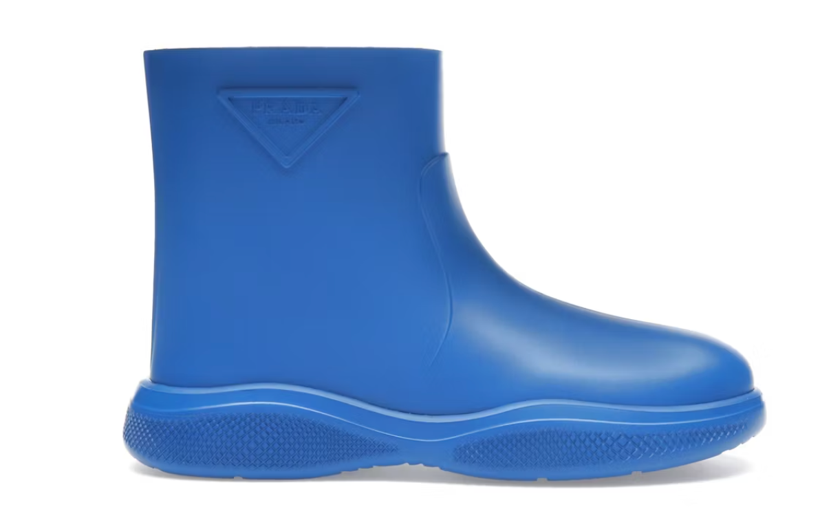 Prada Mellow Rubber Boots Blue