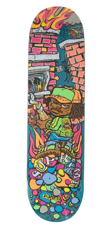 Supreme Molotov Kid Skateboard Deck Teal