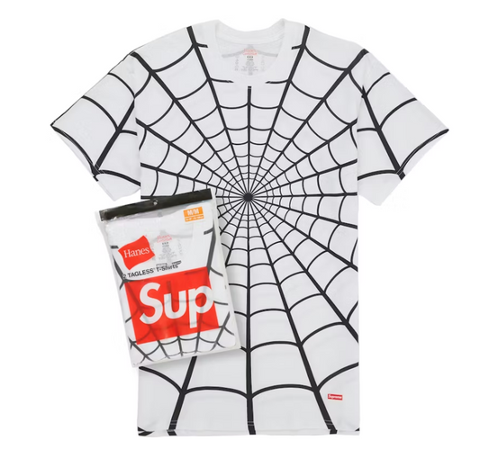 Supreme Hanes Spider-Man Tagless Tees (2 Pack) White