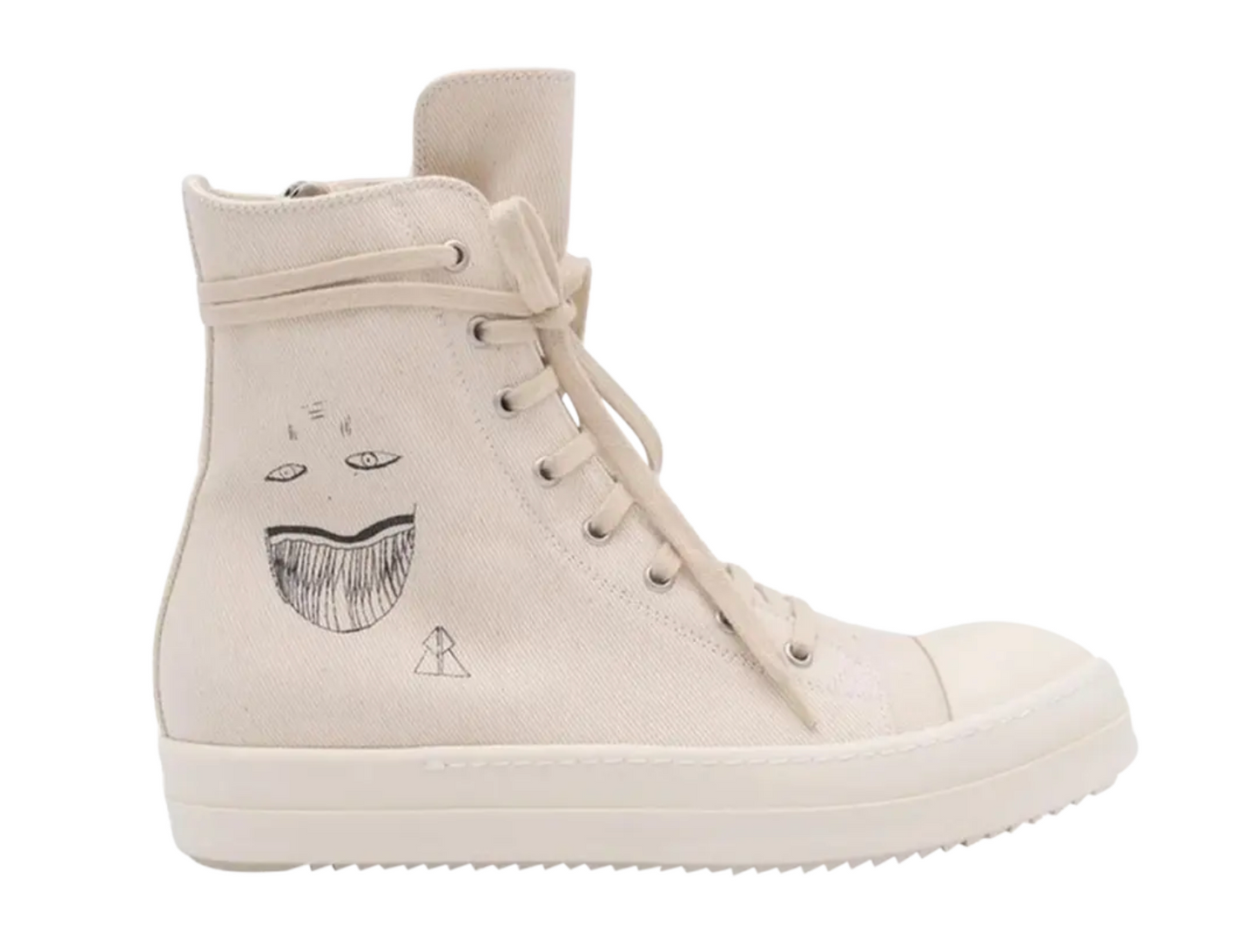 Rick Owens DRKSHDW Strobe Cotton Denim High Toothface Minimal Smile