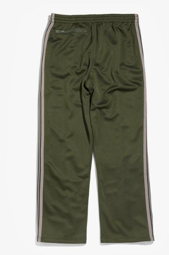 Needles Track Pants Olive Green Beige