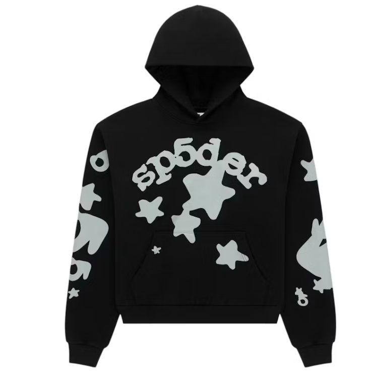 Sp5der Reflective Beluga Hoodie & Sweatpants Set Black