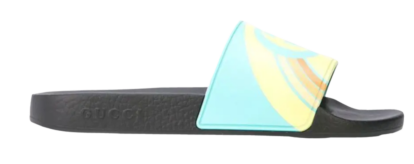 Gucci Pursuit Slide Aquamarine