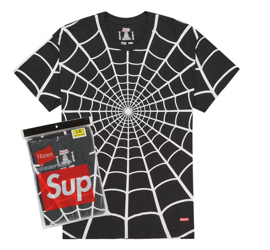 Supreme Hanes Spider-Man Tagless Tees (2 Pack) Black