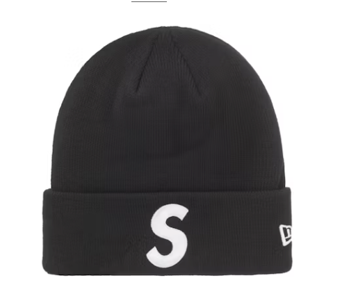 Supreme New Era S Logo Beanie (FW24) Black