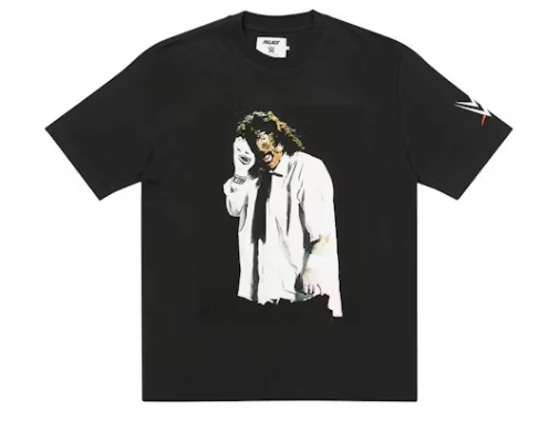 Palace x WWE Mankind Sock T-Shirt Black