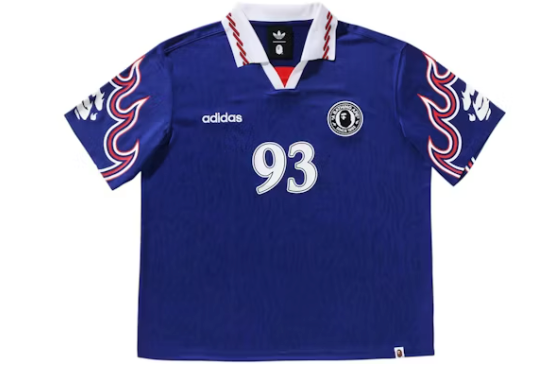 adidas x BAPE Flame Jersey Blue