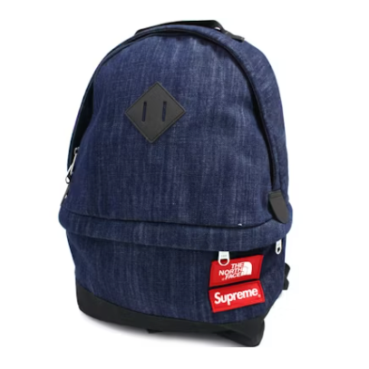 Supreme The North Face Denim Day Pack Blue