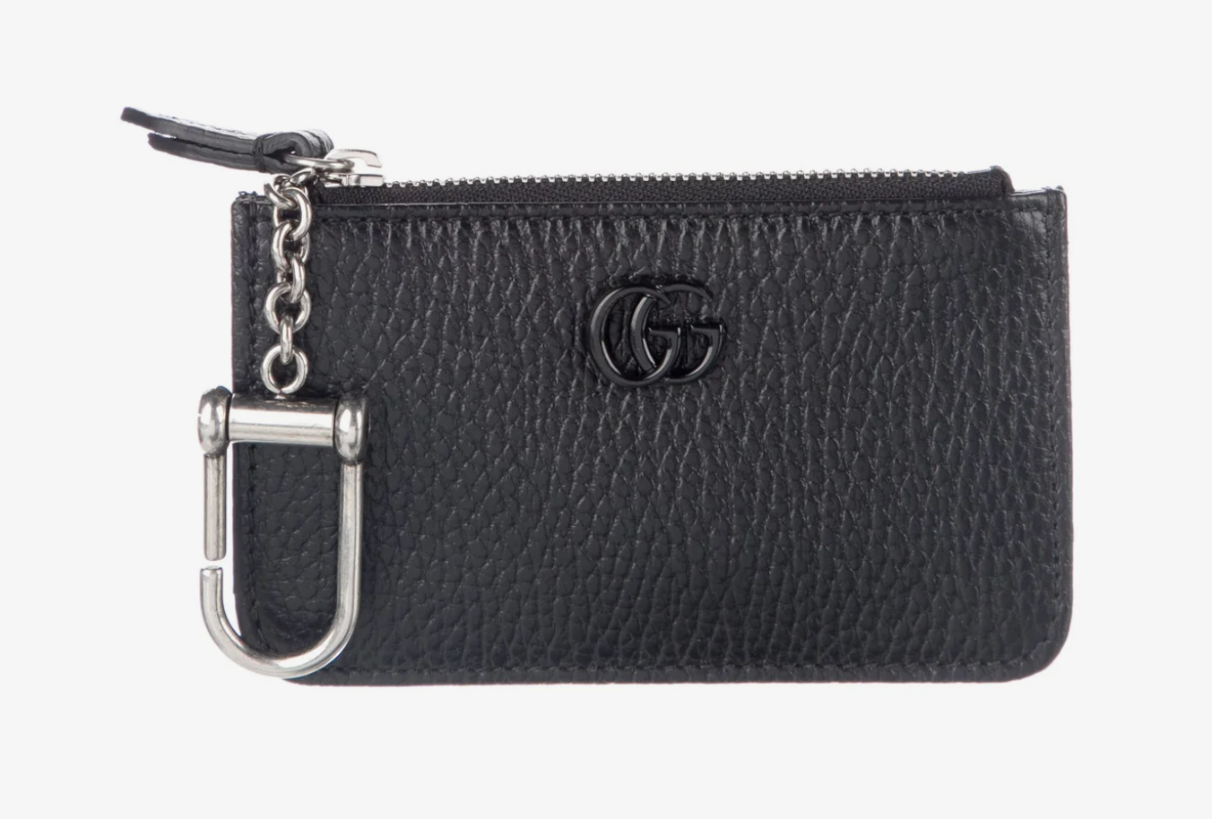 Gucci Marmont Coin Pouch Double G Logo Wallet Black