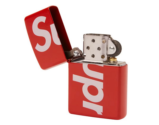 Supreme Logo Zippo Red