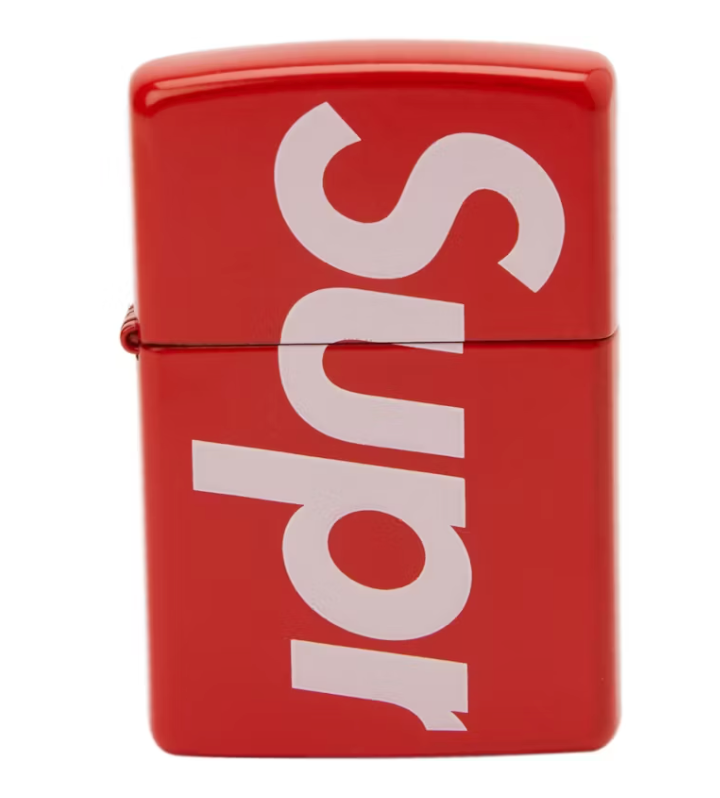 Supreme Logo Zippo Red