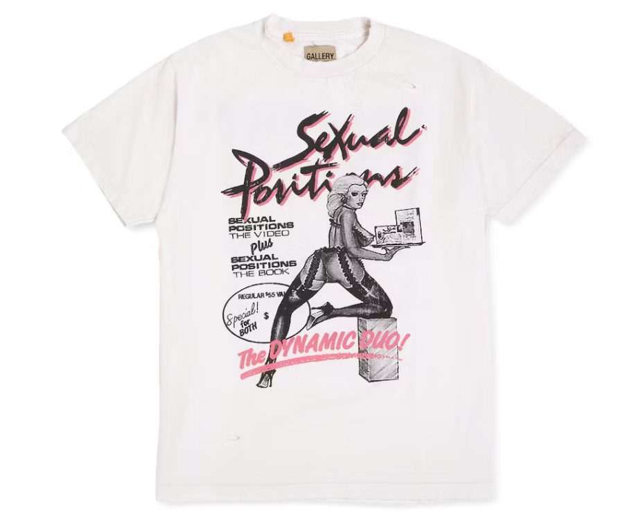 Gallery Dept. Doc Johnson Sexual Positions T-shirt White