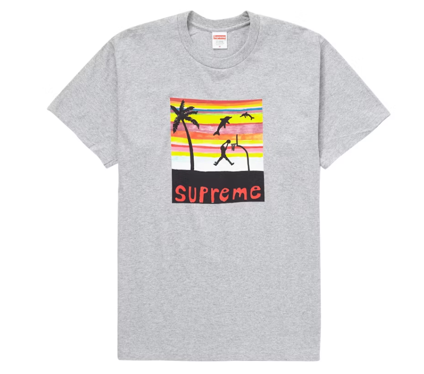 Supreme Dunk Tee Heather Grey