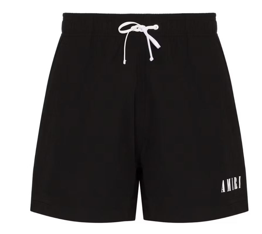 AMIRI Logo Swim Shorts Black