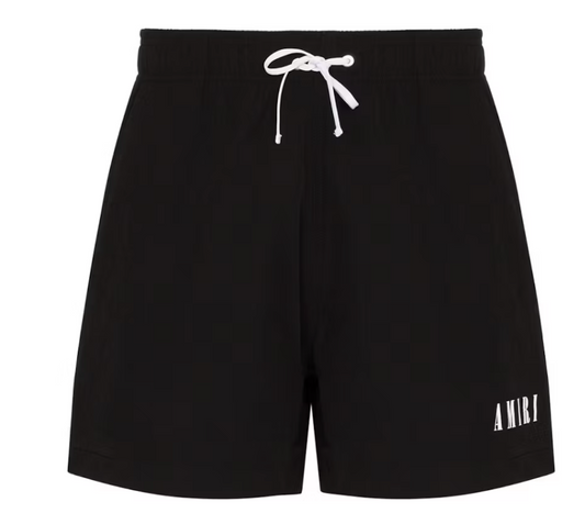 AMIRI Logo Swim Shorts Black