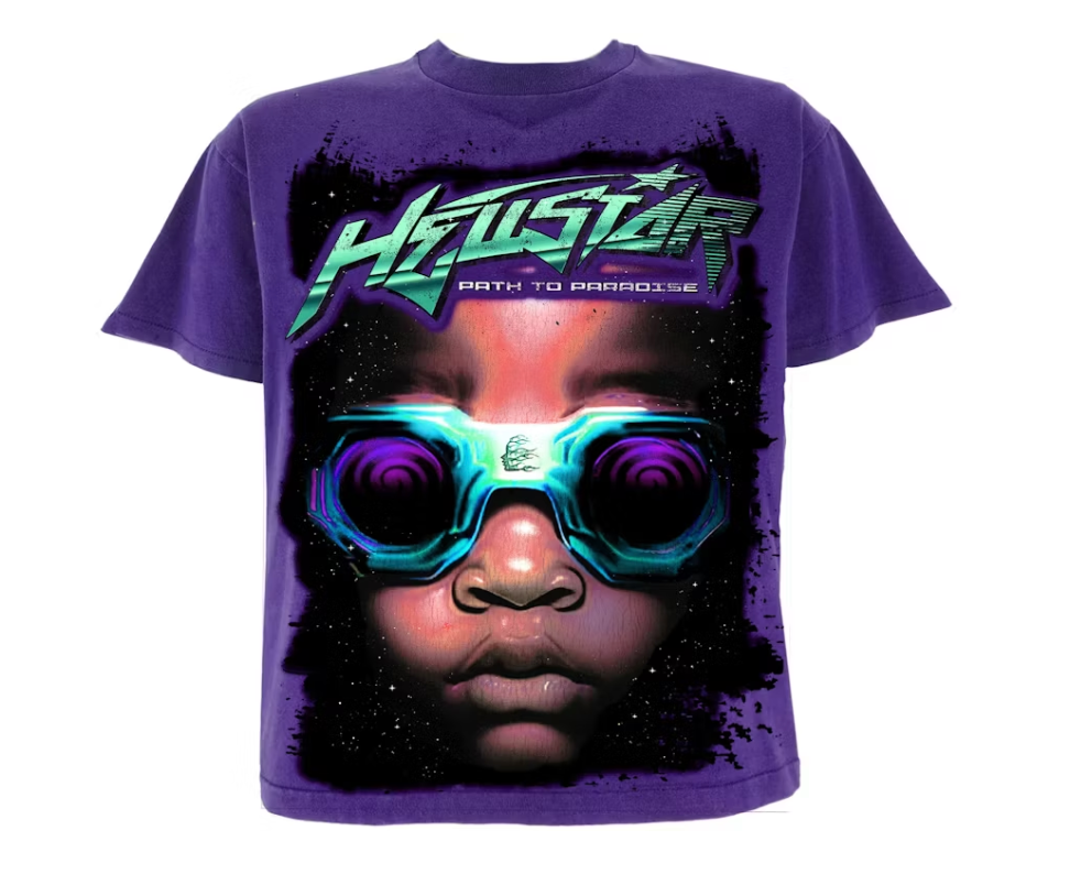 Hellstar Goggles T-Shirt Purple