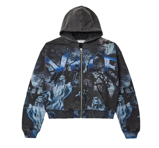 Vale Forever Casper Zip Up Hoodie Black