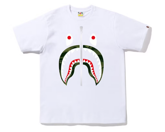 BAPE Color Camo Shark Tee (FW22) White Green