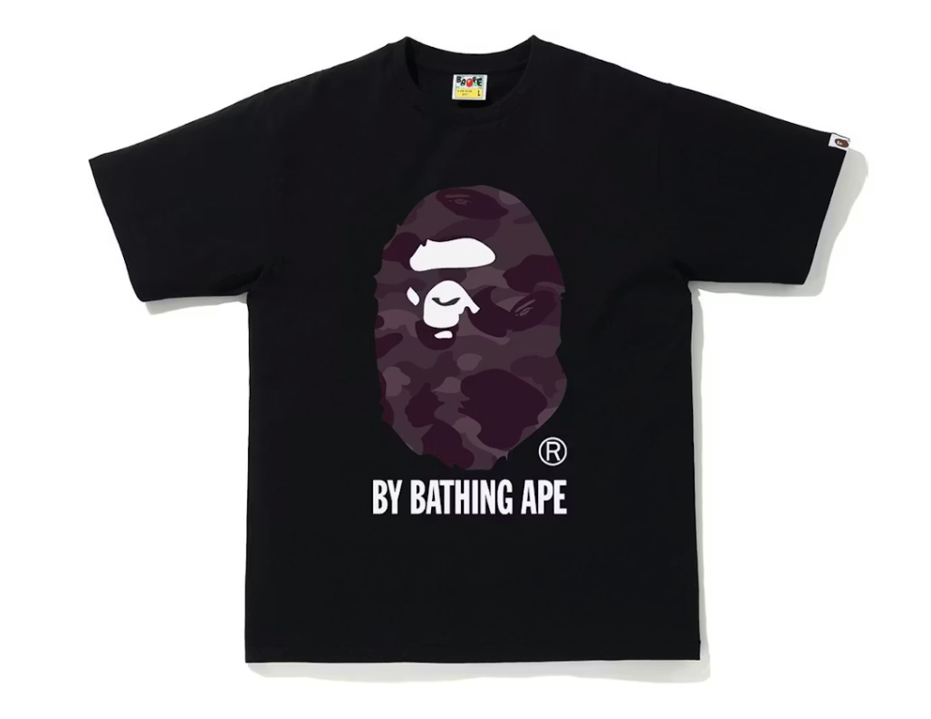 BAPE Color Camo by Bathing Ape Tee Black/Burgundy