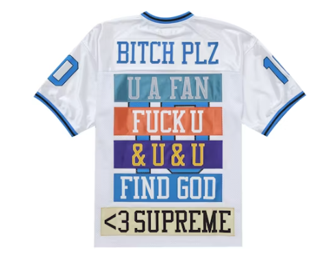 Supreme Find God Football Jersey White