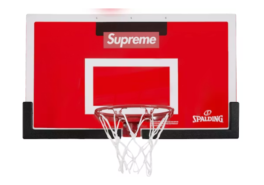 Supreme Spalding Mini Basketball Hoop Red