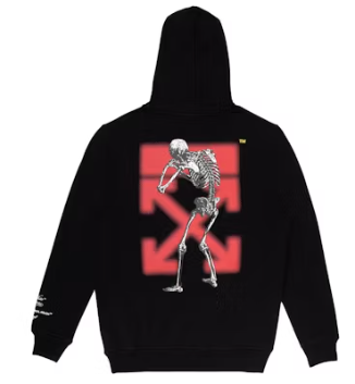 OFF-WHITE Undercover Skeleton RVRS Hoodie Black Multicolor