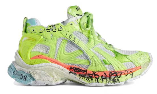 Balenciaga Runner White Flou Yellow Red Blue