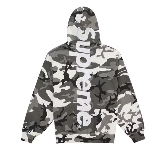 Supreme Satin Applique Hoodie & Sweatpants Set (SS26) Snow Camo