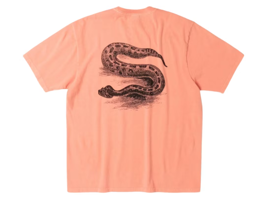 Stussy Serpent Pigment Dyed Tee Sherbert