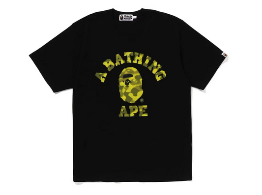 BAPE Radiation Camo College Tee Black