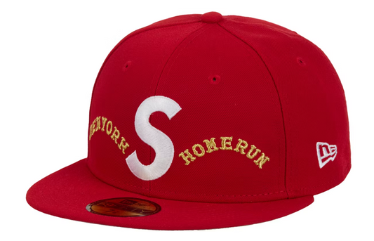 Supreme Homerun S Logo New Era 59Fifty Hat Red