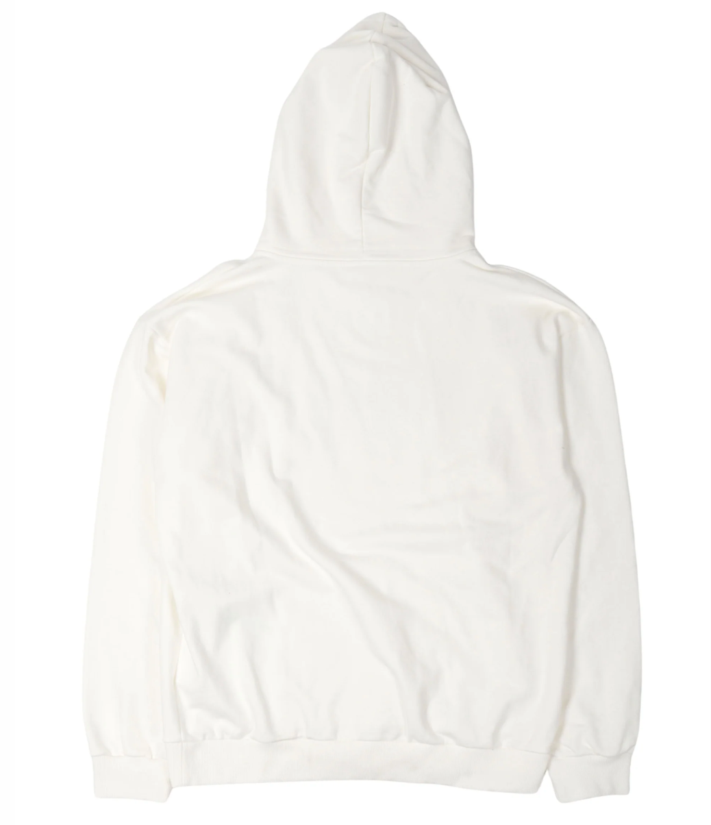 Celine Checkerboard Logo Hoodie White