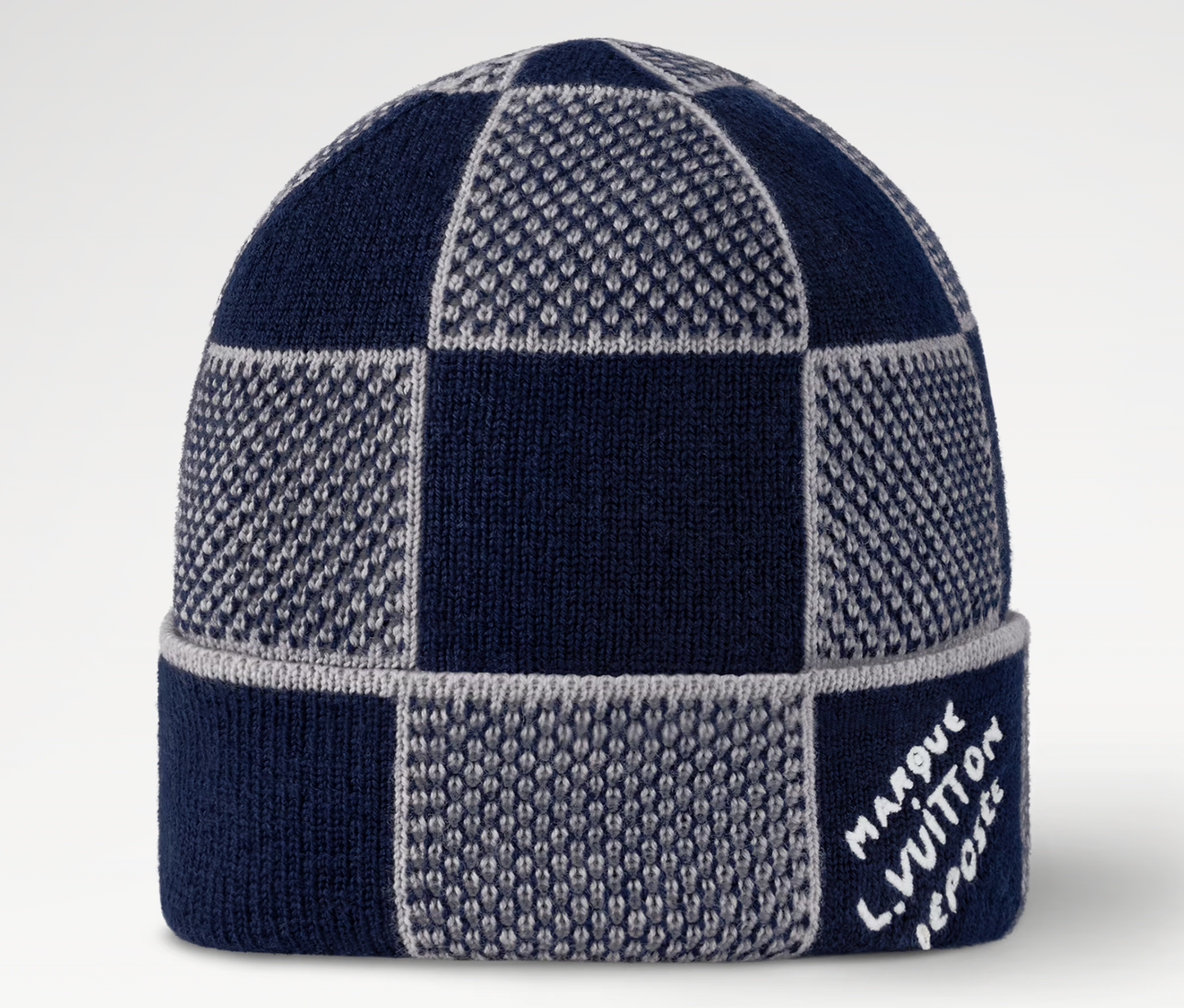 Louis Vuitton Damier Heritage Beanie Navy Blue