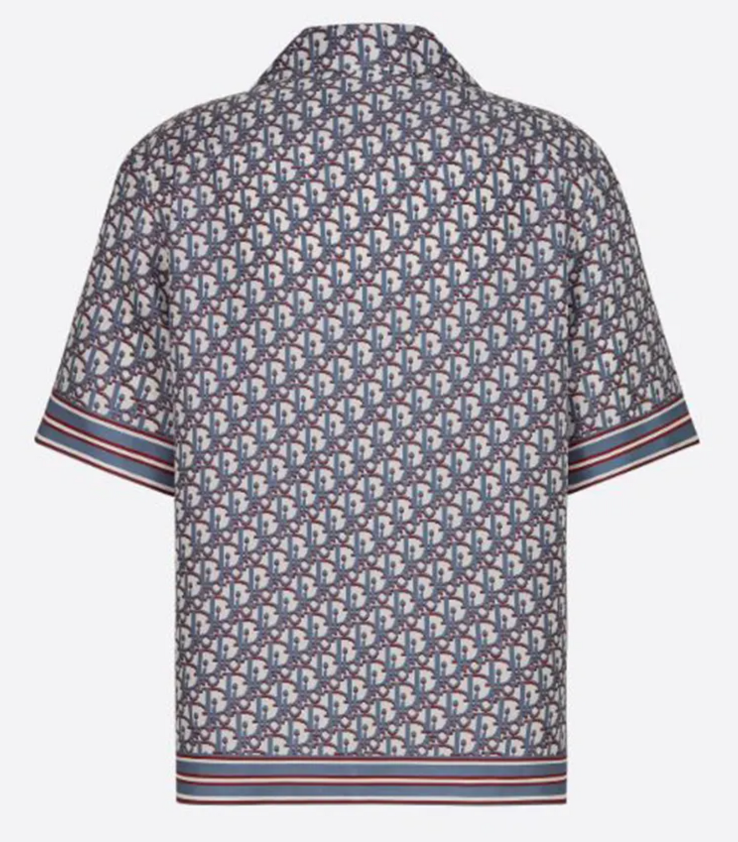 Dior Oblique Pixel Hawaiian Button Up Shirt Grey