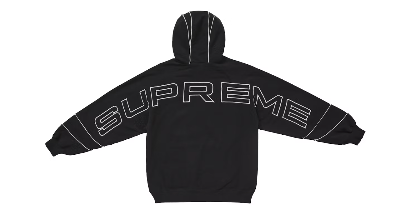 Supreme Paneled Hooded Sweatshirt (SS25) Black
