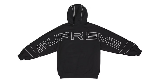 Supreme Paneled Hooded Sweatshirt (SS25) Black