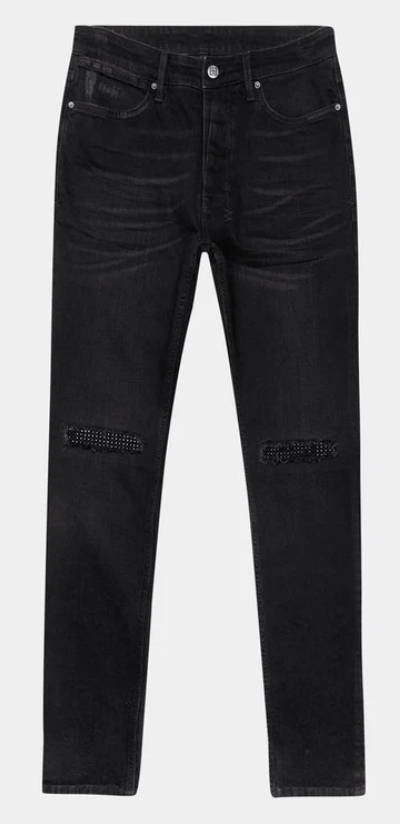 Ksubi Van Winkle Apex Krystal Repair Jeans Black