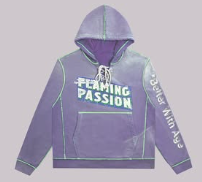 Better With Age Flaming Passion Hoodie Purple