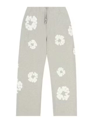 Denim Tears Cotton Wreath Baggy Sweatpants Grey