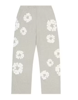 Denim Tears Cotton Wreath Baggy Sweatpants Grey