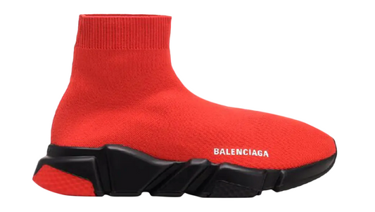 Balenciaga Speed Knit Trainer Red Black