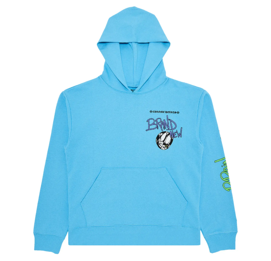 Chrome Hearts Matty Boy Brain Hoodie Blue
