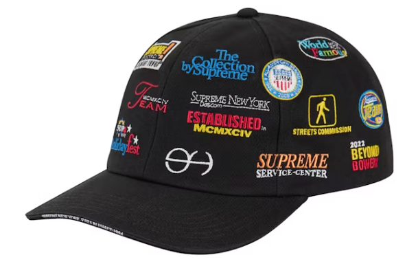 Supreme Sponsors 6-Panel Black
