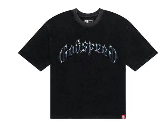 Godspeed Symmetrical Logo T-Shirt Black Wash