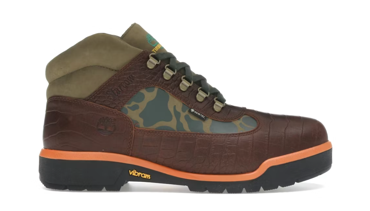 Timberland Field Boot Mid Lace Up Gore-Tex Starcow Medium Brown Camo