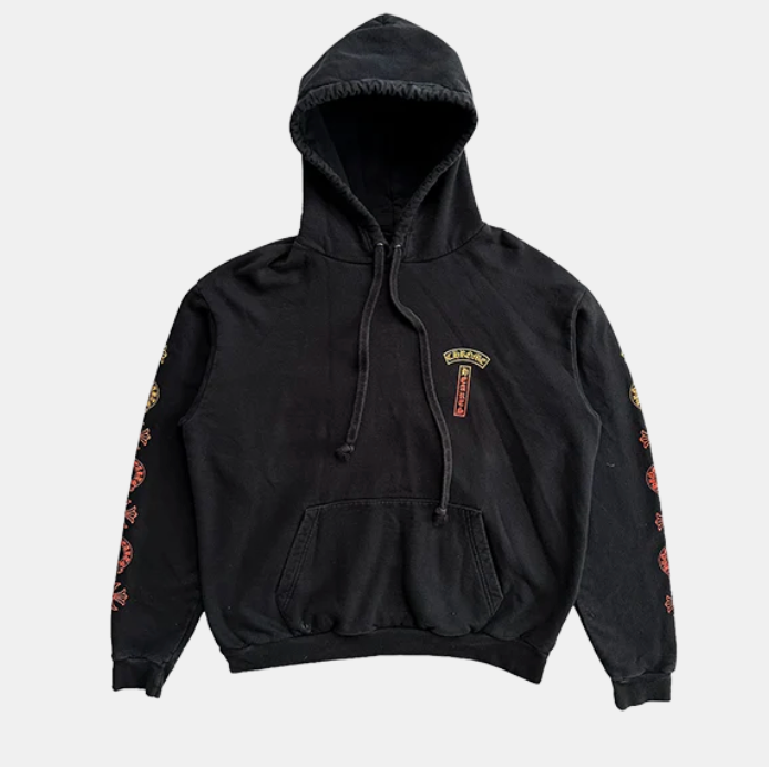 Chrome Hearts Black Sunset Gradient T-Bar Hoodie Black