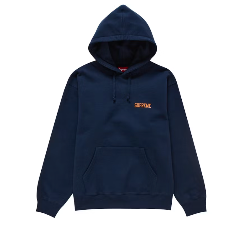 Supreme On God Hooded Sweatshirt Navy