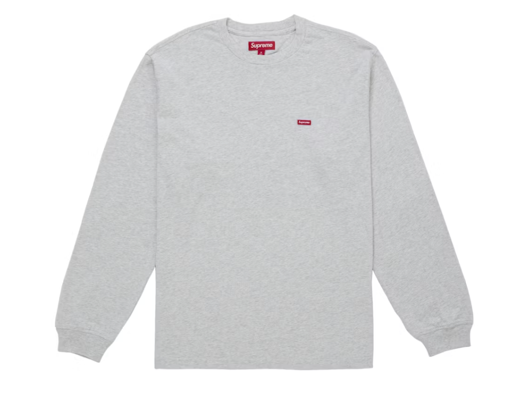 Supreme Small Box L/S Tee (FW25) Ash Grey